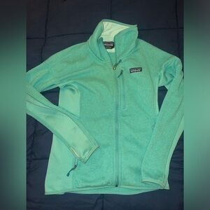 Patagonia turquoise fleece zip up size‎ s